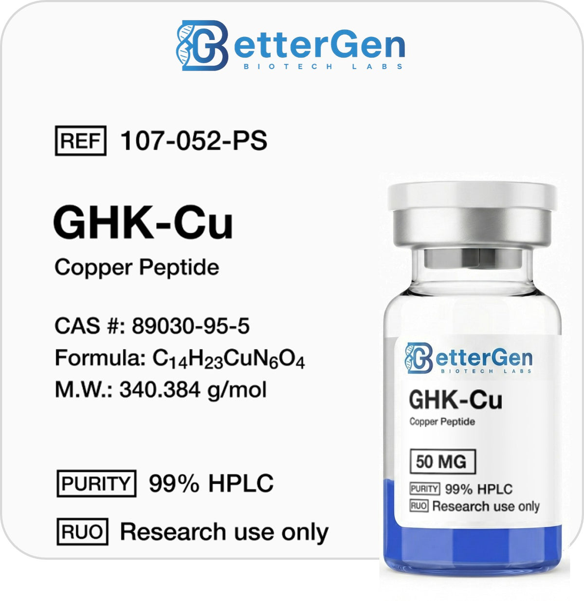 GHK-Cu 50mg Copper Peptide